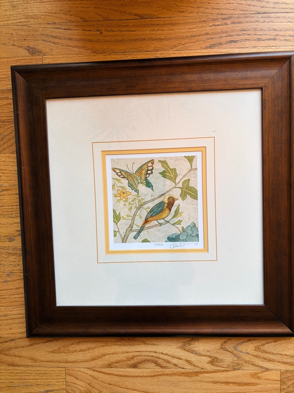 Set of 2 Framed, Signed & Numbered CHARIKLIA ZARRIS Songbird Giclee Prints - Picture 3 of 6